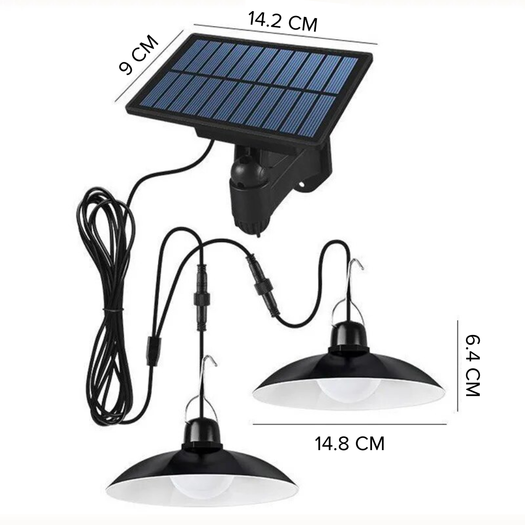 Lámparas Solar Colgantes para exterior (2 Luces)