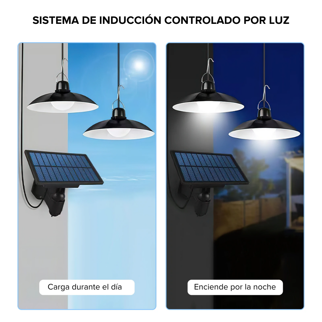 Lámparas Solar Colgantes para exterior (2 Luces)